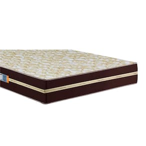 Miniatura Colchão Casal Hellen Millenium Espuma D33 com Euro Pillow e Revestimento em Tecido Jacquard 19x138x188cm - Marrom e Bege