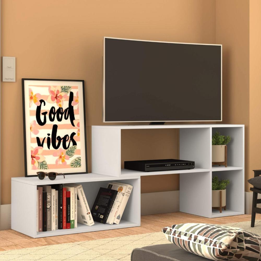 Miniatura Rack para TV até 42 Polegadas Nova Mobile Branco