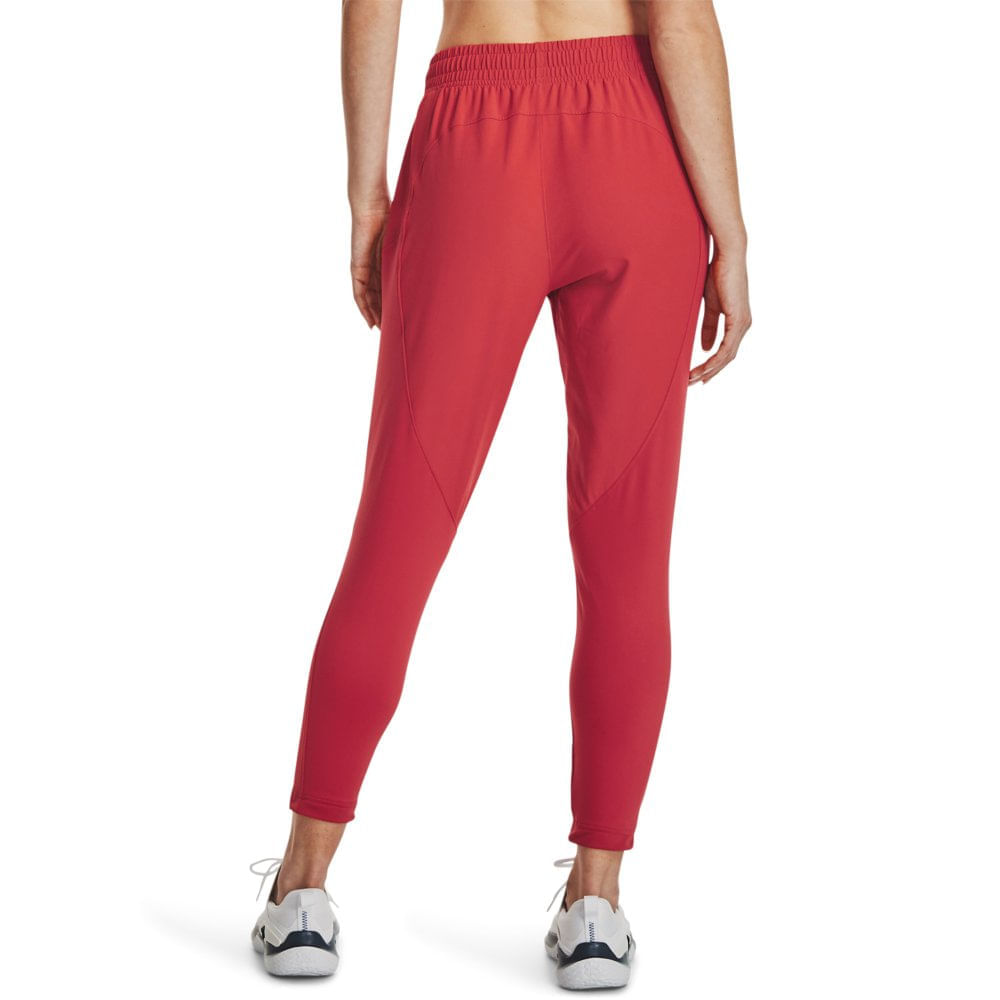 Miniatura Calça de Treino Feminina Under Armour Unstoppable Hybrid Vermelho - G