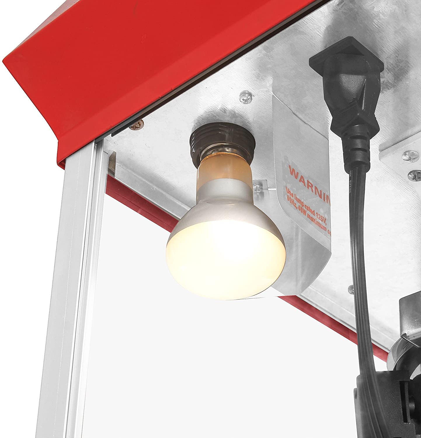 Carnival Popcorn Popper Machine With CartMakes Approx 3 Gallons Per Batch by Superior Popcorn Company 8 oz Red