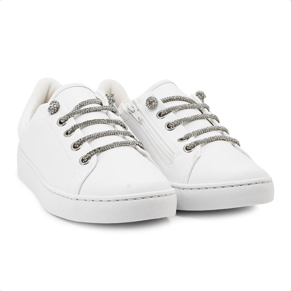 Miniatura Tênis Vizzano Casual Strass Feminino Branco - 34