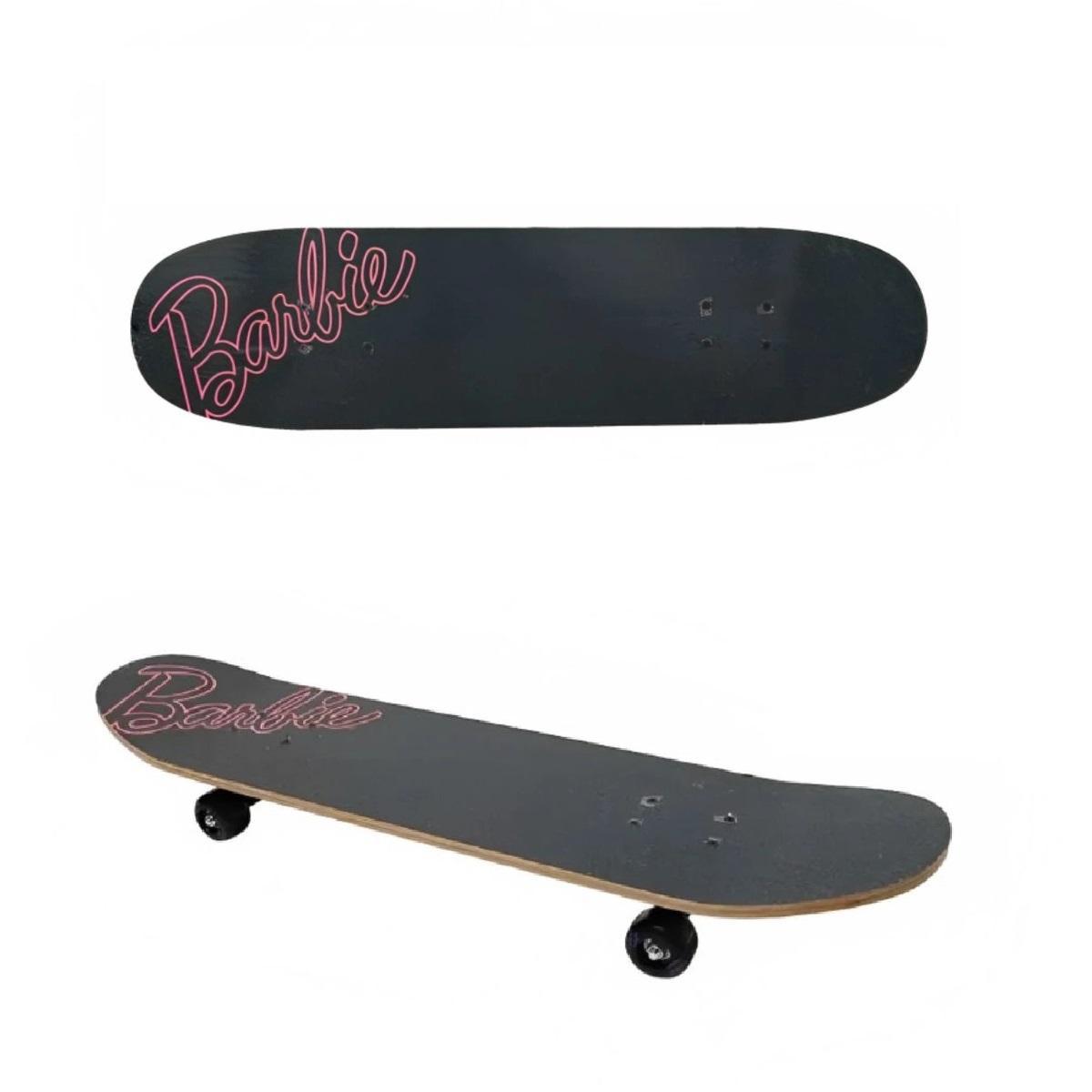 Miniatura Skate Infantil Shape Da Barbie Sortido E Capa Protetora Fun