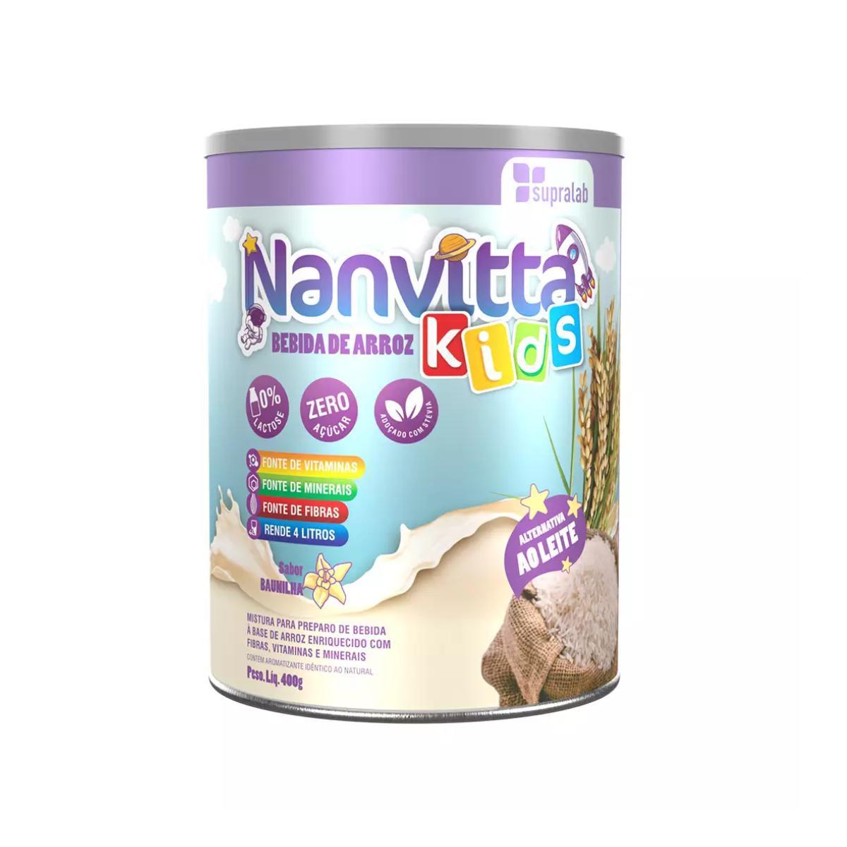 Miniatura Bebida De Arroz Fortificada Nanvitta Kids 400G - Supralab