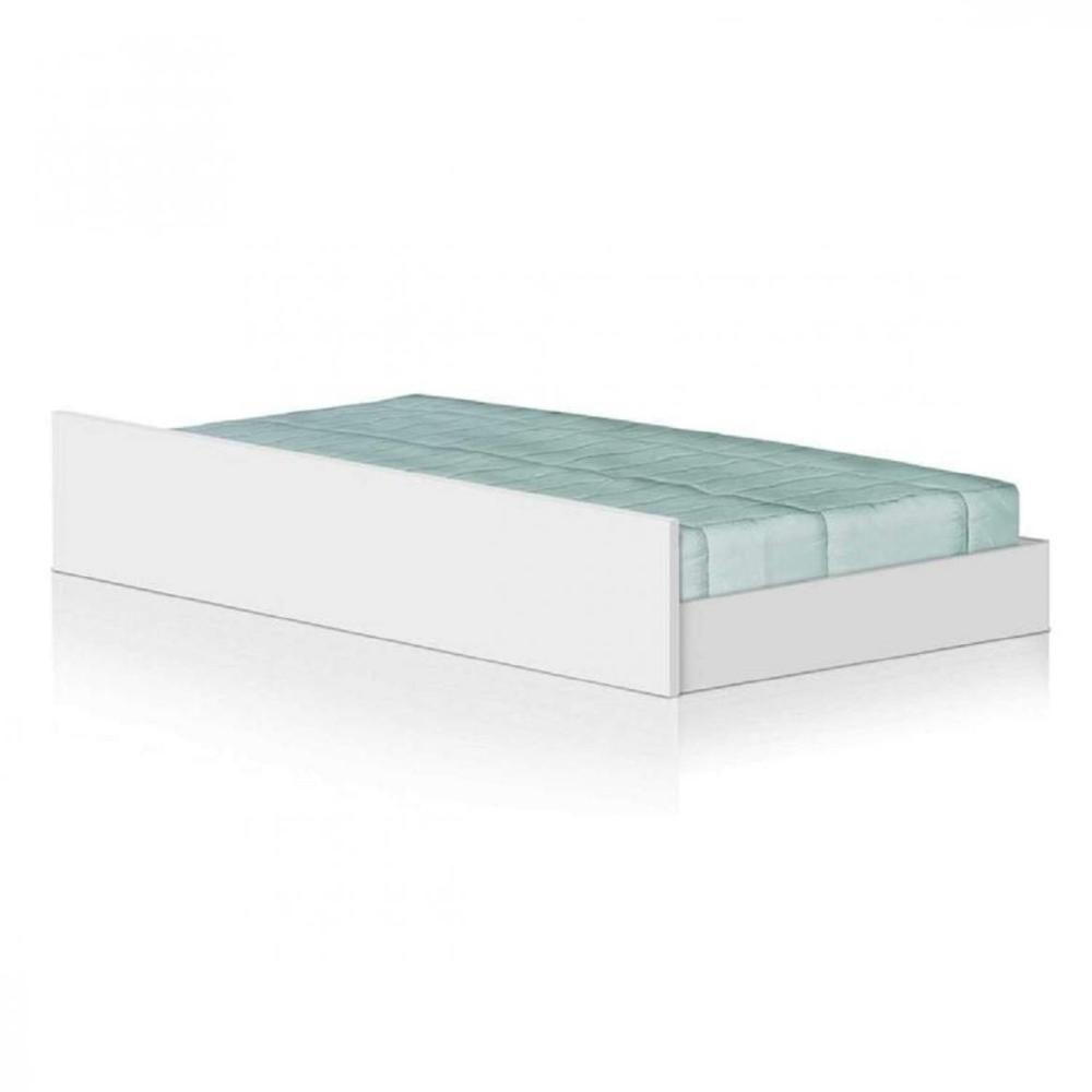 Cama Solteiro com Baú 2 Gavetas e Cama Auxiliar Jade Yescasa Branco Cama Solteiro com Baú 2 Gavetas e Cama Auxiliar Jade Espresso Móveis Branco