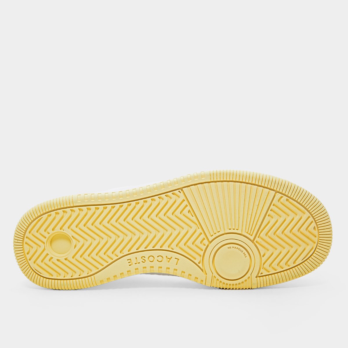 Miniatura Tênis Lacoste L001 Feminino Branco+Amarelo - 35