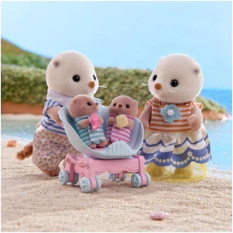 Miniatura Sylvanian Families Família Das Lontras-Marinhas - Epoch 5803
