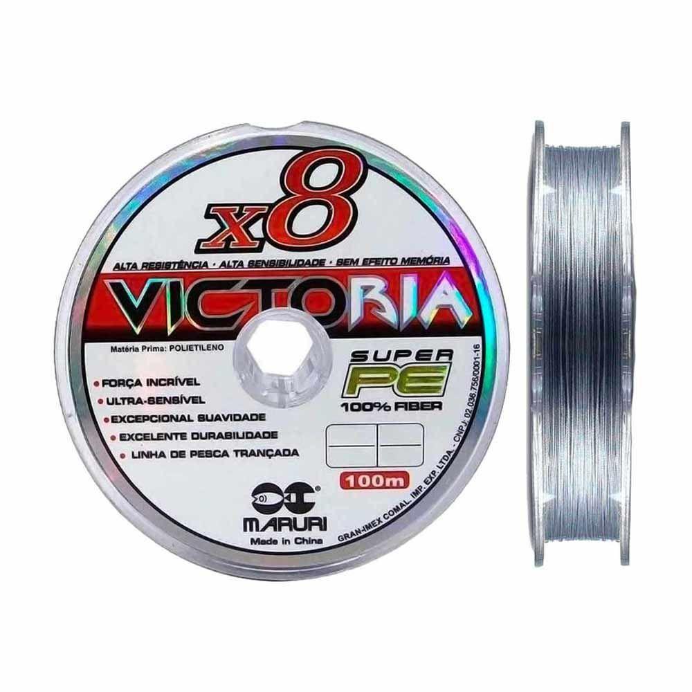 Miniatura Linha de Pesca Multifilamento Cinza 8 Fios 200m 0.27mm 30lb