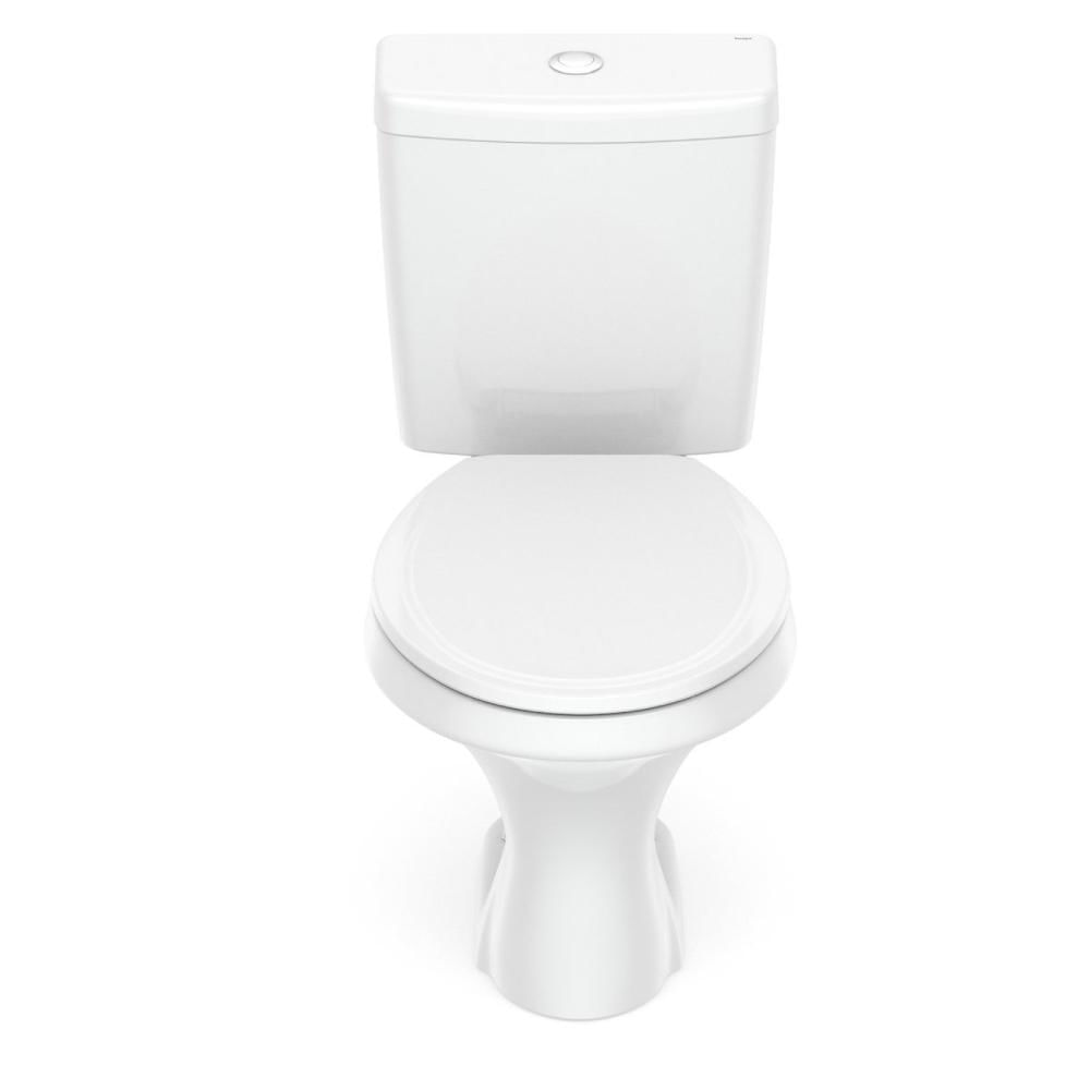 Miniatura Kit Vaso Sanitário com Caixa Acoplada 6L com Assento Zip Incepa Branco
