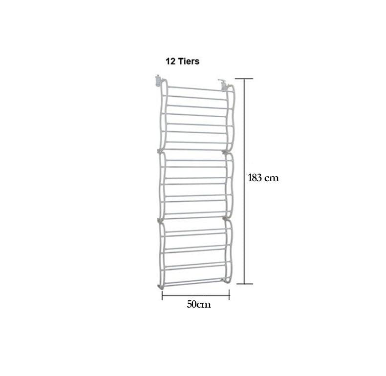 Miniatura Sapateira Vertical De Parede E Porta 36 Pares Cor Branco
