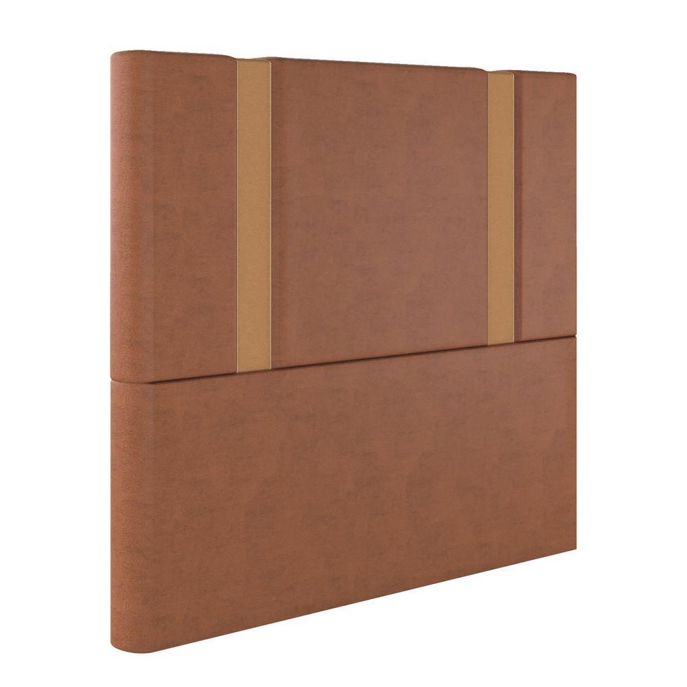 Miniatura Cabeceira Box Queen Verona - Veludo Terracota