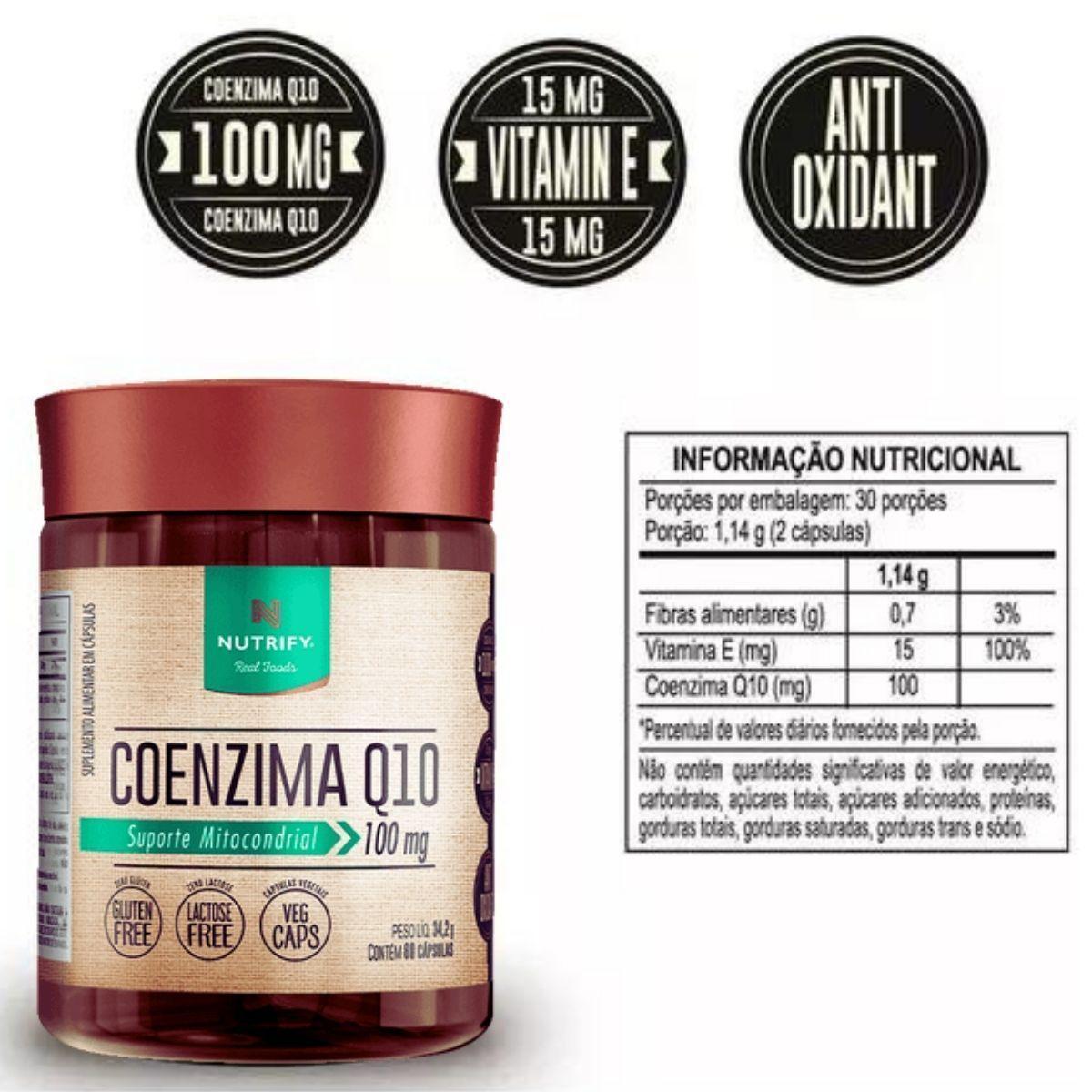 Miniatura Coenzima Q10 Nutrify 100mg - Energia E Proteção Celular