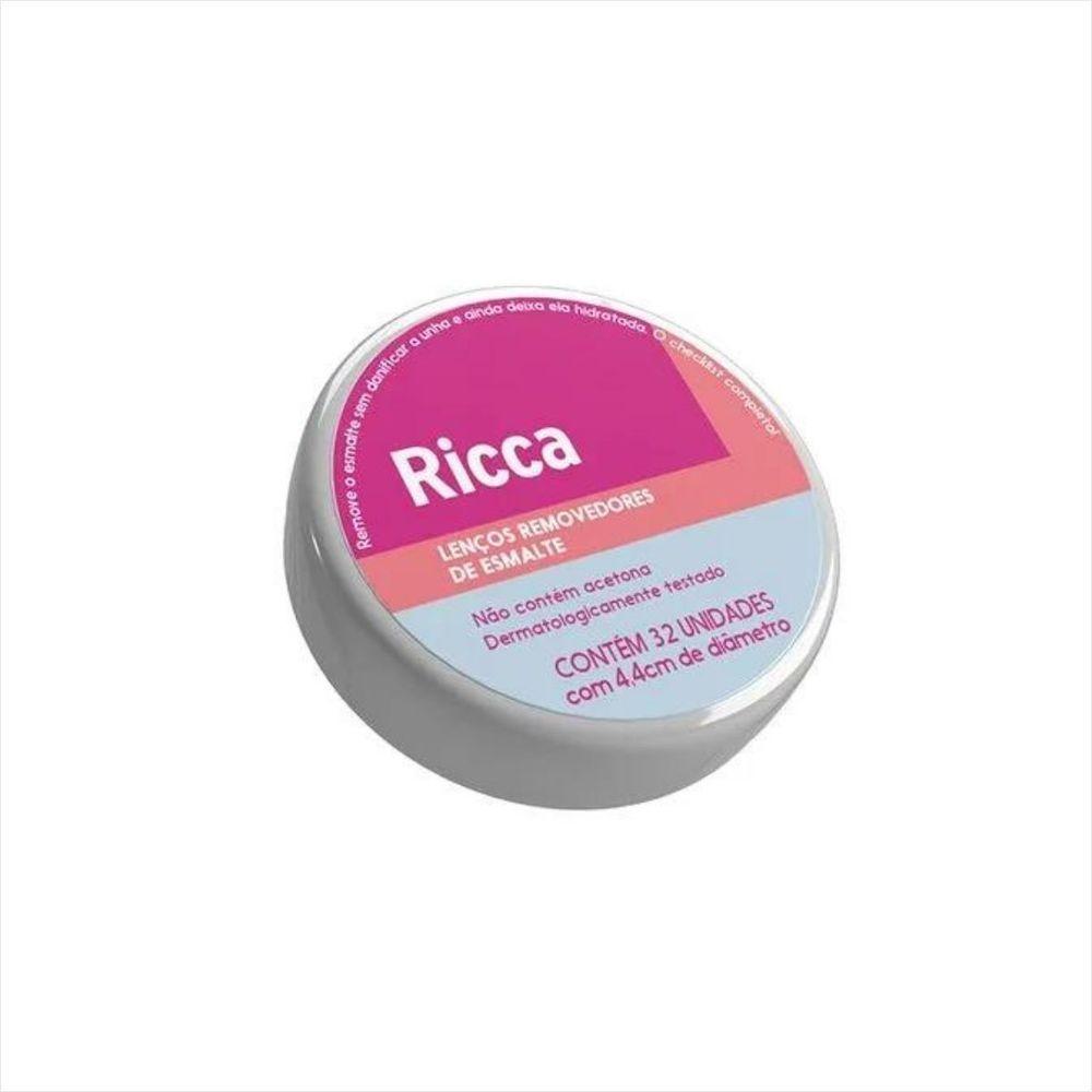 Miniatura Ricca Lenço Umedecido Removedor De Esmalte 32un