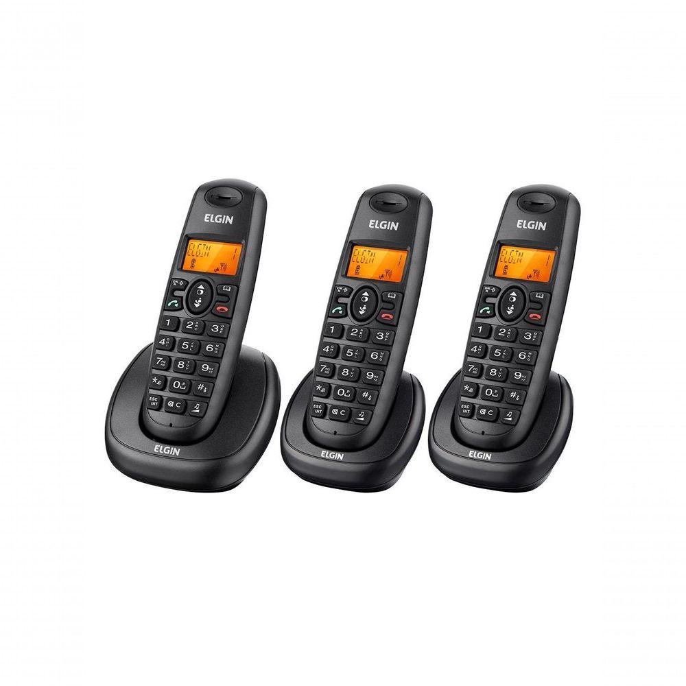Miniatura Telefone Sem Fio Elgin Tsf-8003 Com 2 Ramais
