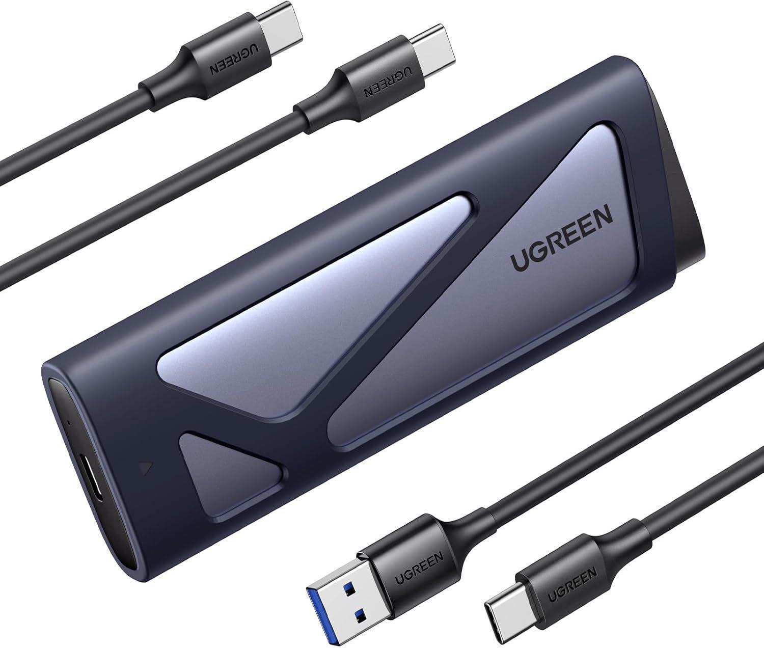 Miniatura Case Externa Ssd M.2 Nvme & Sata Usb 3.2 Gen 2 10 Gbps, 8 Tb