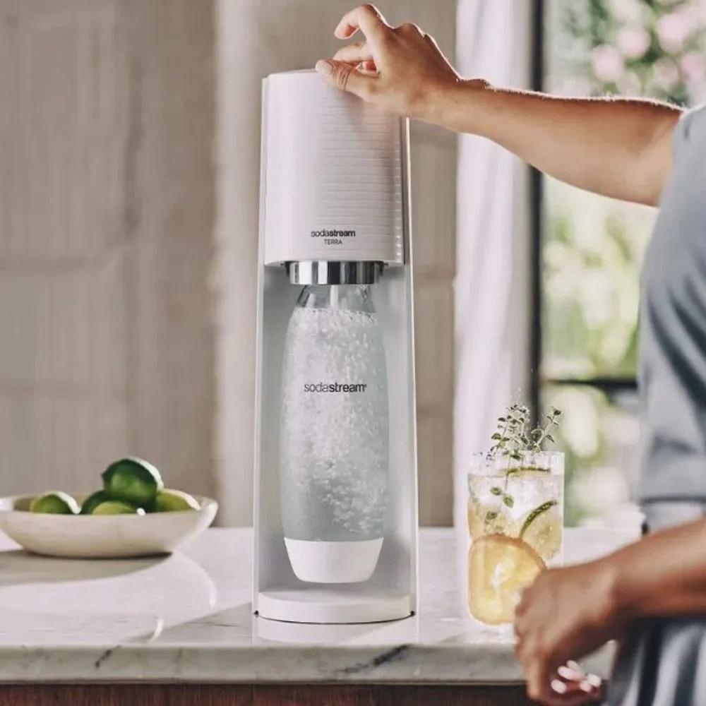 Miniatura Máquina Para Gaseificar Água Terra Sodastream Branco