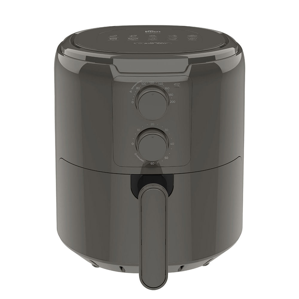 Miniatura Fritadeira Airfryer 4,2L Af107 Kian Preta 127V