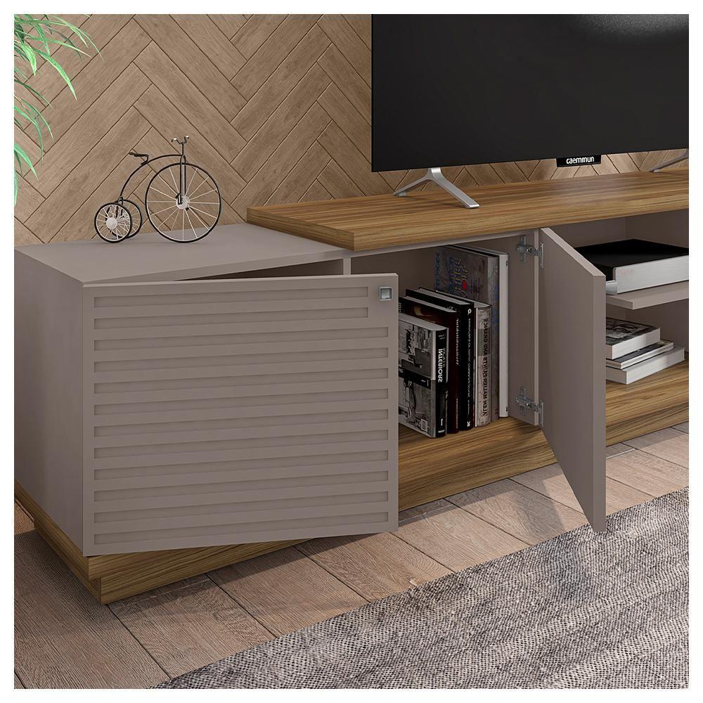 Bancada Rack Tv Até 65 Polegadas 3 Portas Las Vegas Caemmun