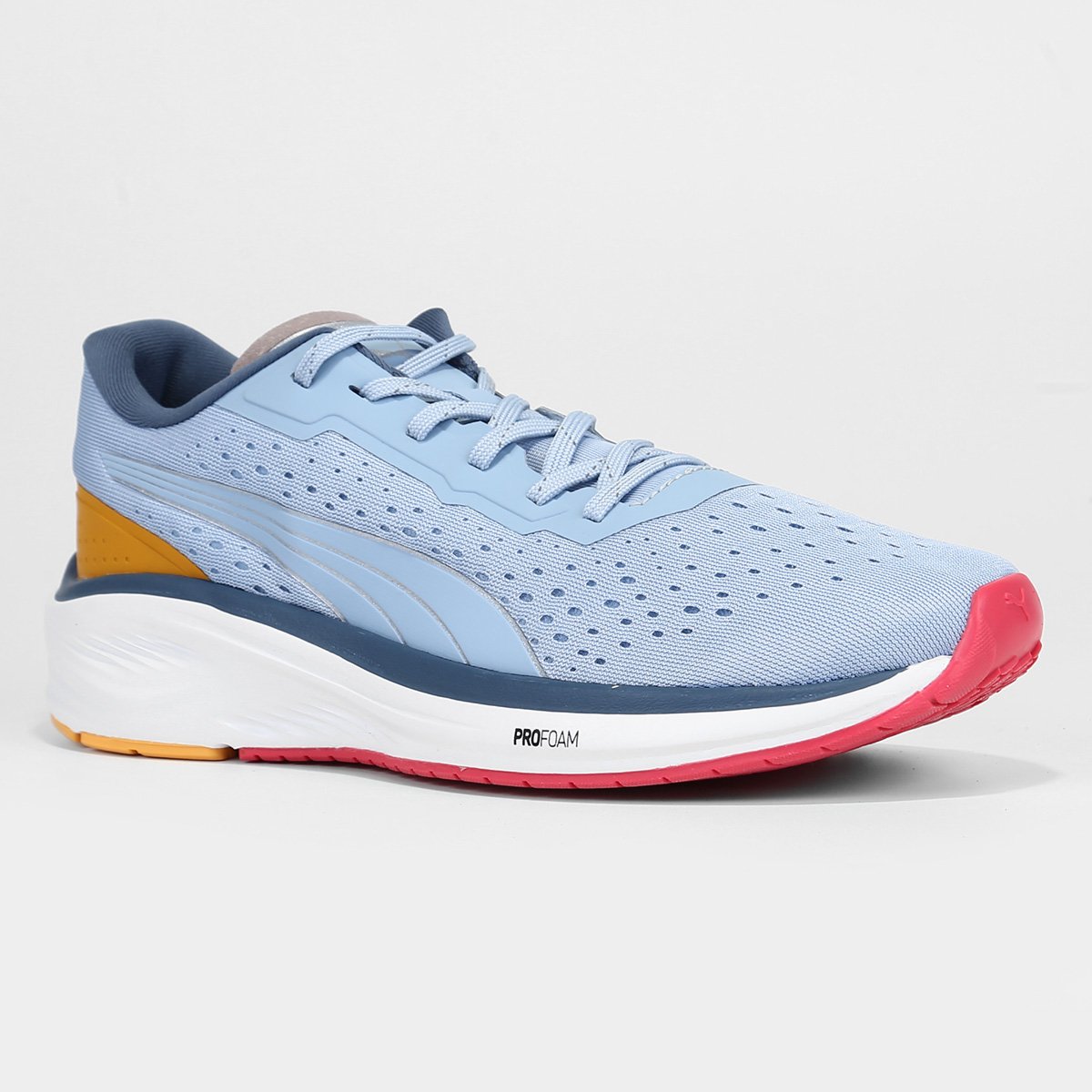 Miniatura Tênis Puma Aviator ENG Pro BDP Masculino Azul+Laranja - 34