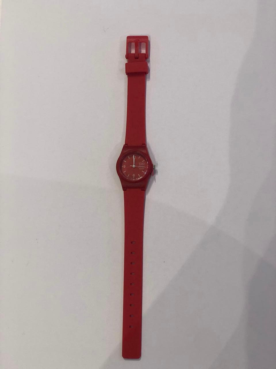 Relógio Feminino Vermelho Pequeno Ponteiro Prova D'Água
