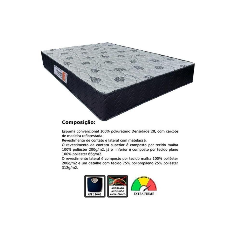 Colchão Viúva Ortopédico Wood Foggia Sogni Unic Face Euro Pillow (128x188x26) Orthoflex