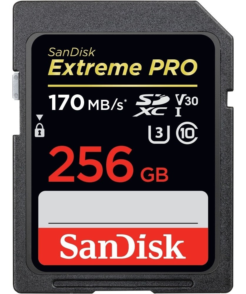 Miniatura Cartão Sd Sandisk Extreme Pro Sdxc 256Gb 170Mb/S