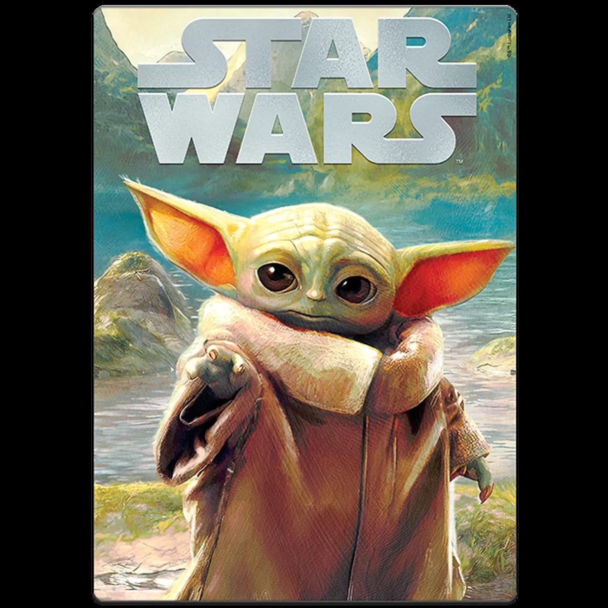 Miniatura Quebra Cabeça Star Wars Baby Yoda Grogu 500 Pçs Nano 10+