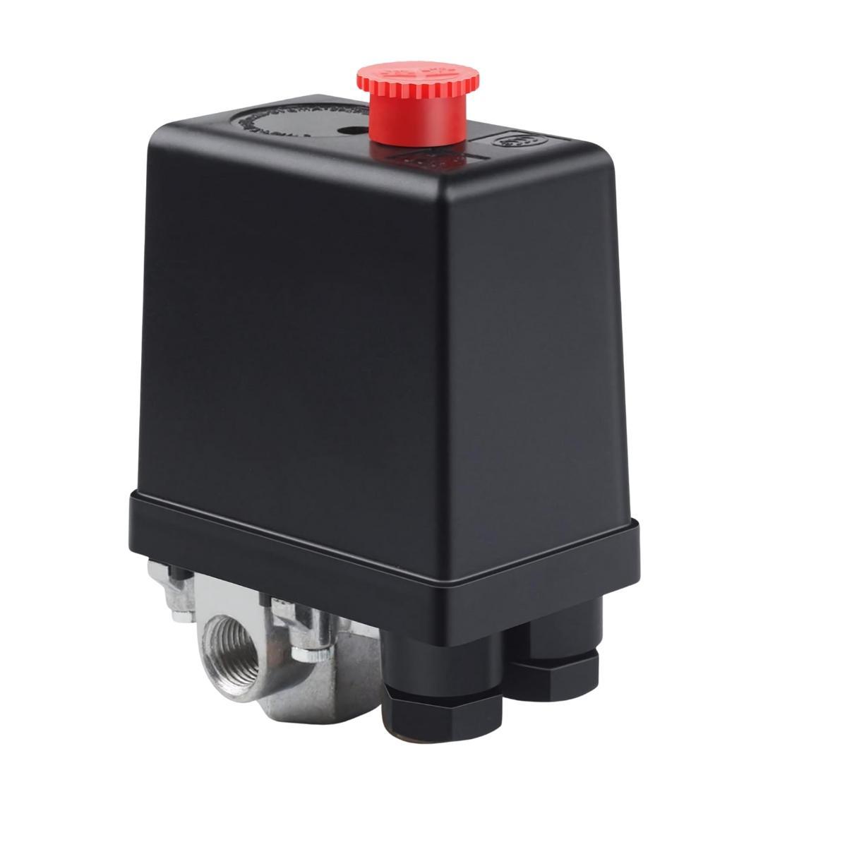 Miniatura Pressostato On/Off Para Compressor De Ar 125/175 Psi 4 Vias