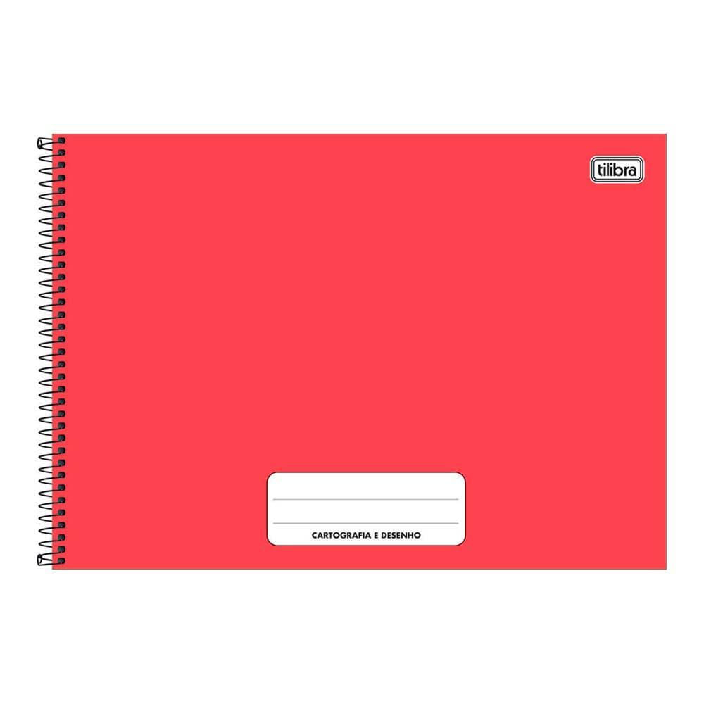 Miniatura Caderno Cartografia E Desenho Pepper Vermelho 80 Folhas