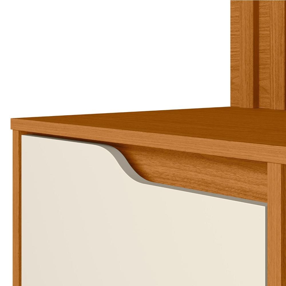 Miniatura Escrivaninha com Painel Doble120x159x46 cm Cinamomo/Off White