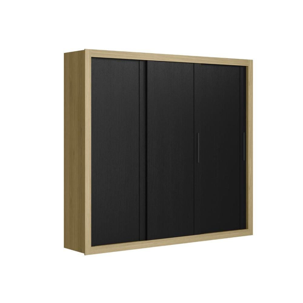 Miniatura Guarda Roupa Indico 3 Portas 6 Gavetas Freijo / Preto