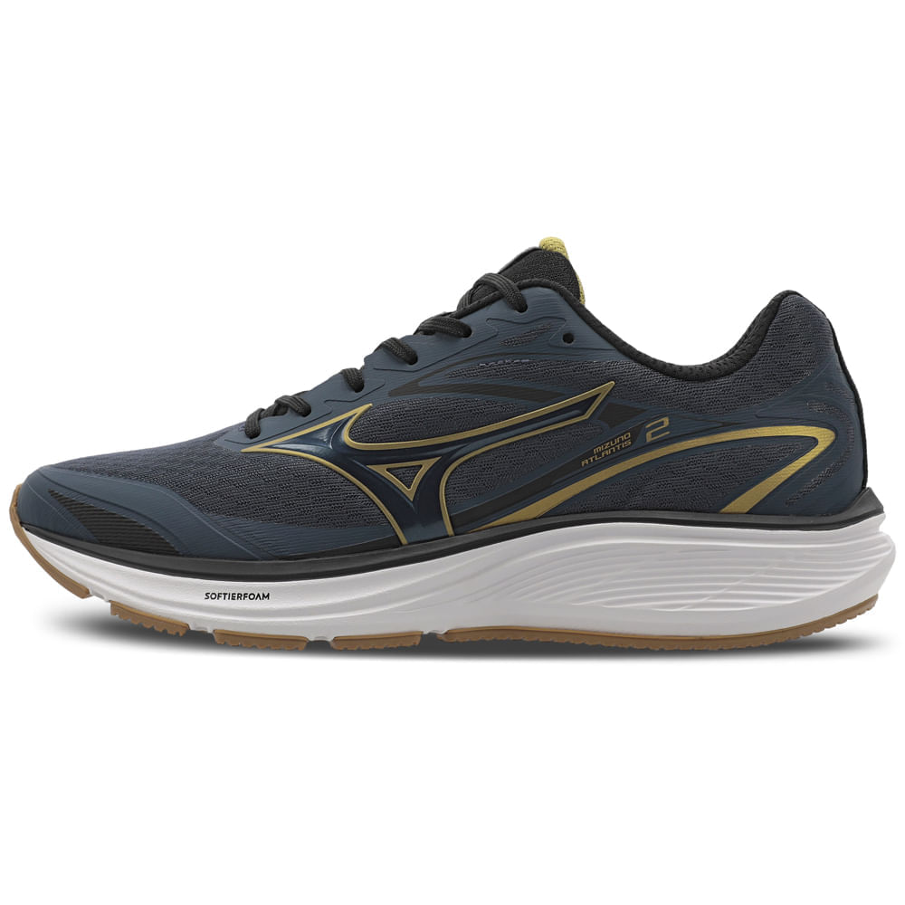 Miniatura Tênis de Corrida Masculino Mizuno Atlantis 2 Cinza - 38