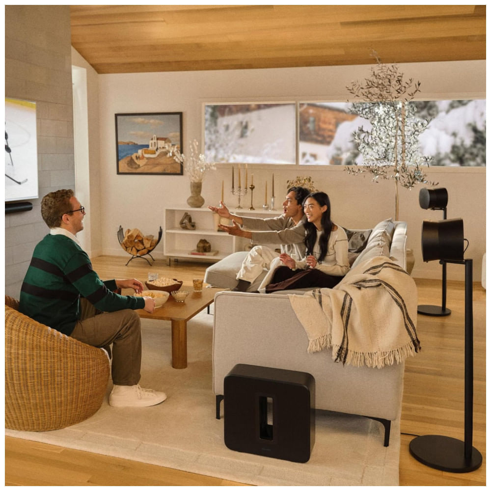 Sonos Era 300 Caixa de Som Inteligente com Dolby Atmos, Áudio Espacial 3D, Wi-Fi 6, Bluetooth 5.0, USB-C, Controle por Voz – Preto Fosco