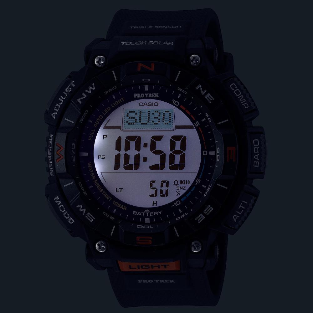 Miniatura Relógio Casio Pro Trek PRG-340-1DR Preto