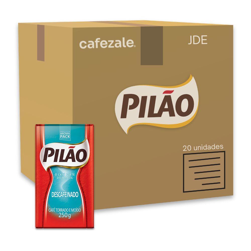 Miniatura Café Pilão Torrado E Moído Descafeinado 20 Pacotes De 250G