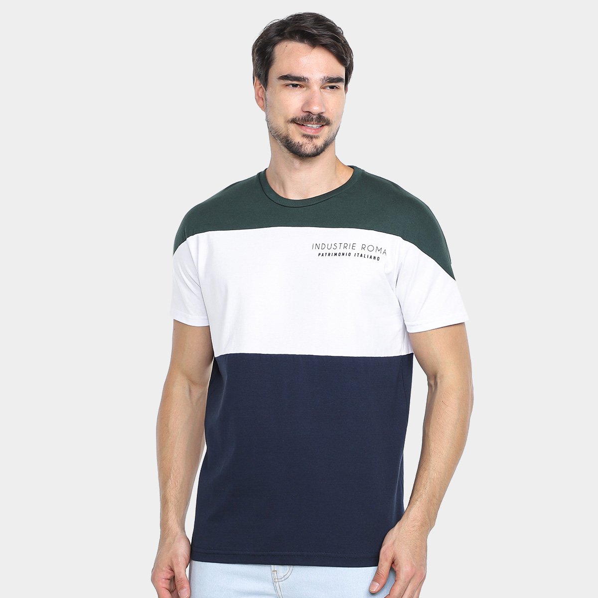 Miniatura Kit Camiseta Industrie Casual Masculina - 2 Peças Verde escuro - G