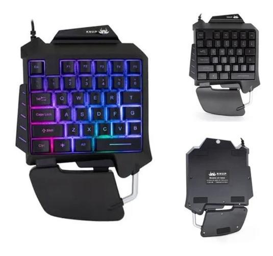 Miniatura Teclado Gamer Knup Kp-Tm006 Single Hand