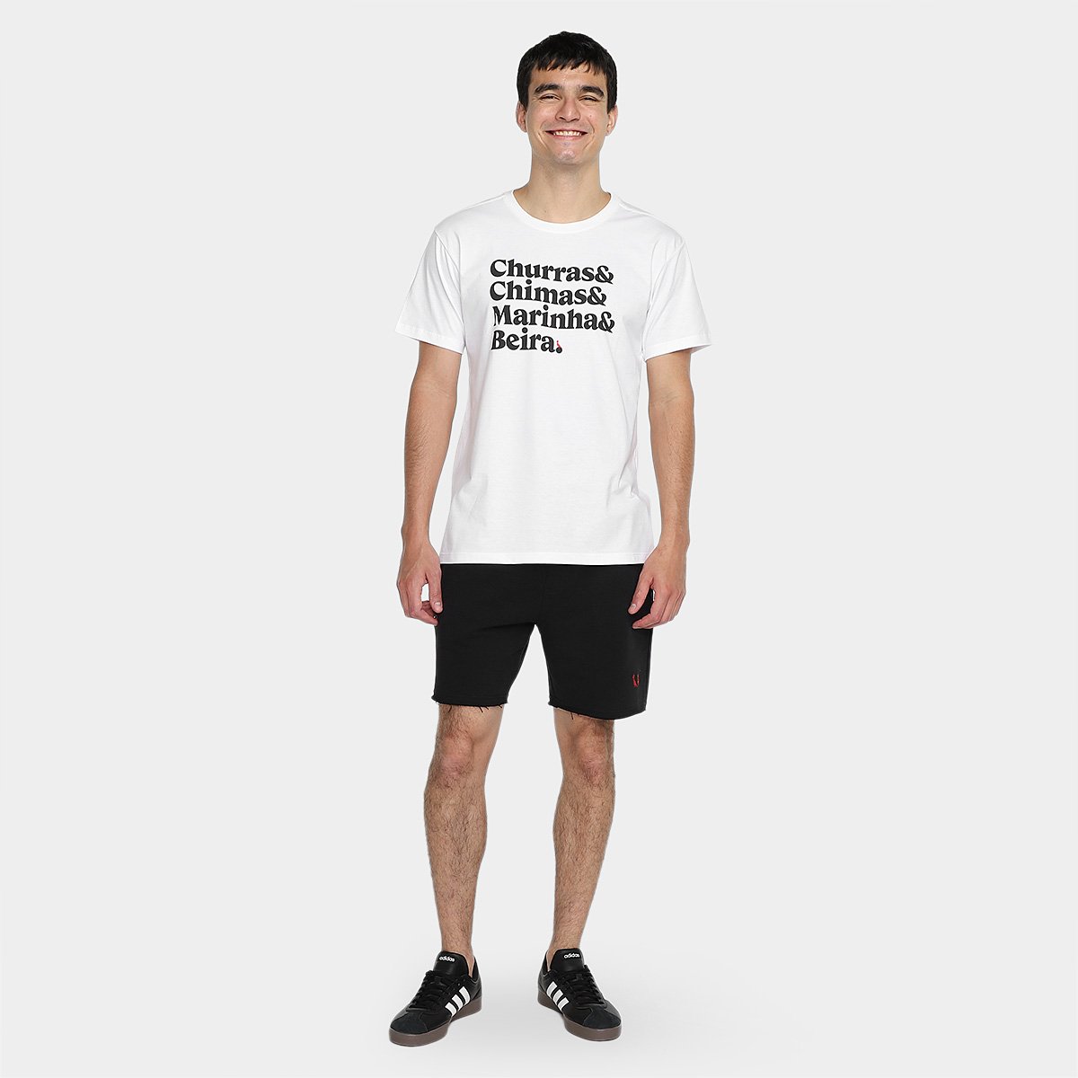 Miniatura Bermuda Moletom Internacional Londres Reserva Masculina Preto - G