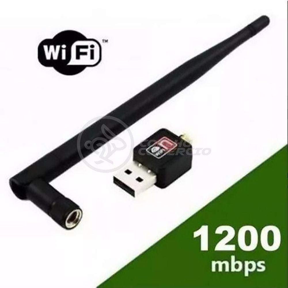 Antena Usb 2.0 Receptor De Wifi Wireless Internet Sem Fio 1200Mbps 802.Inn Pc Notebook 11