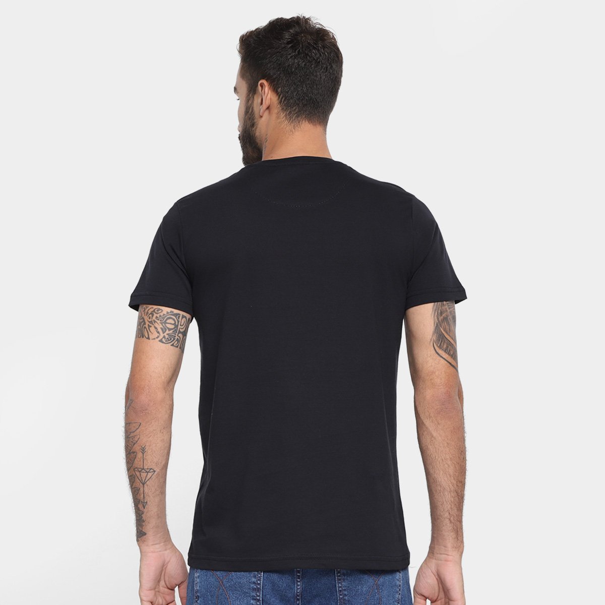 Miniatura Kit Camiseta Industrie Itália Masculina 3 Peças Preto+Bege - G