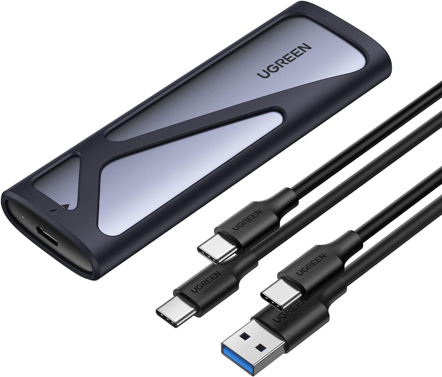 Miniatura Case Externa Para Ssd M.2 Nvme Pcie / Sata 10 Gbps Usb C 3.2