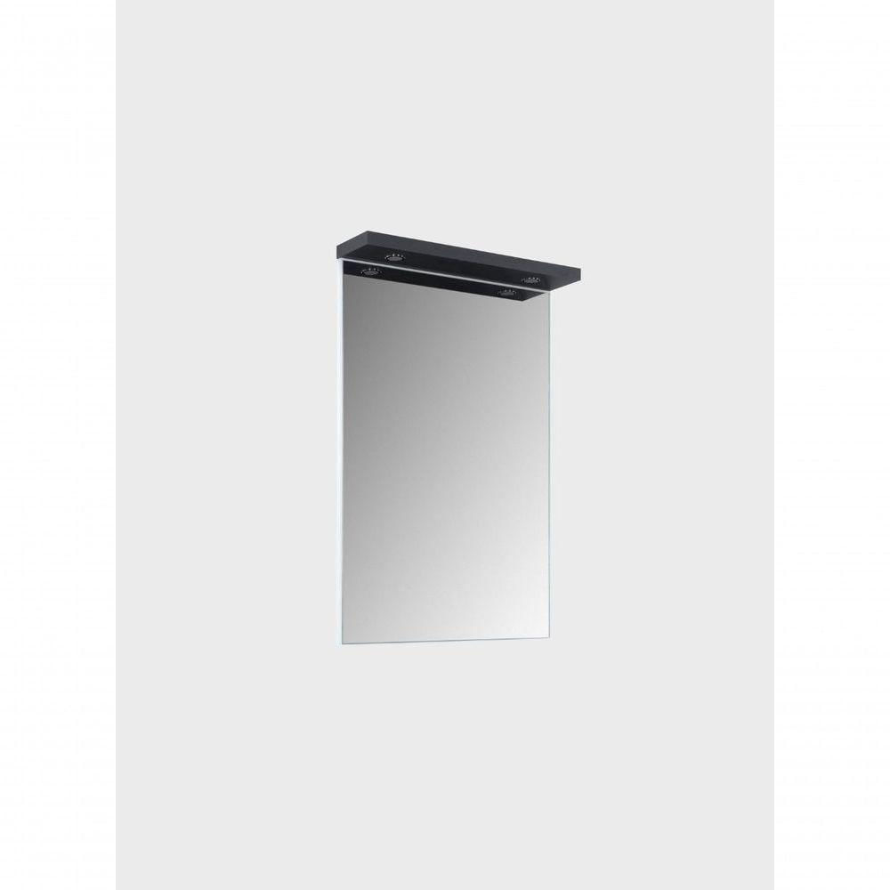 Espelho Para Banheiro Com Led 60cm Mdf Grafite - On Móveis