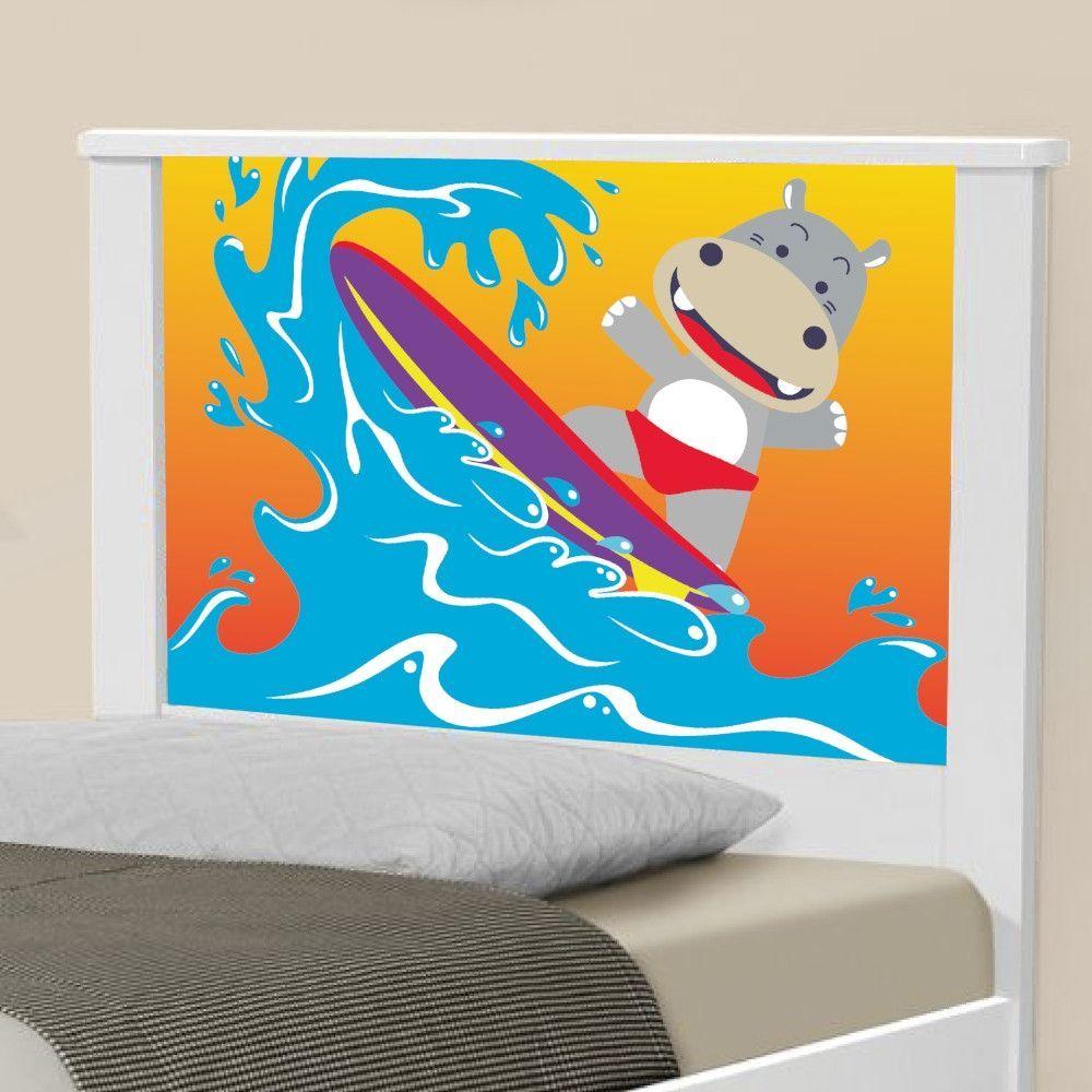Miniatura Cama Solteiro Adesivada Surfista Com Colchão