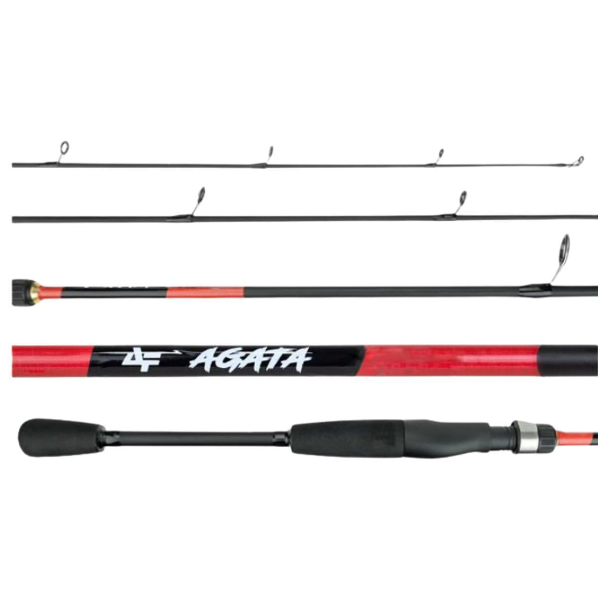 Miniatura 2 Varas Carretilha Carbono Ágata C 562 Albatroz 1,68M 6-12Lb