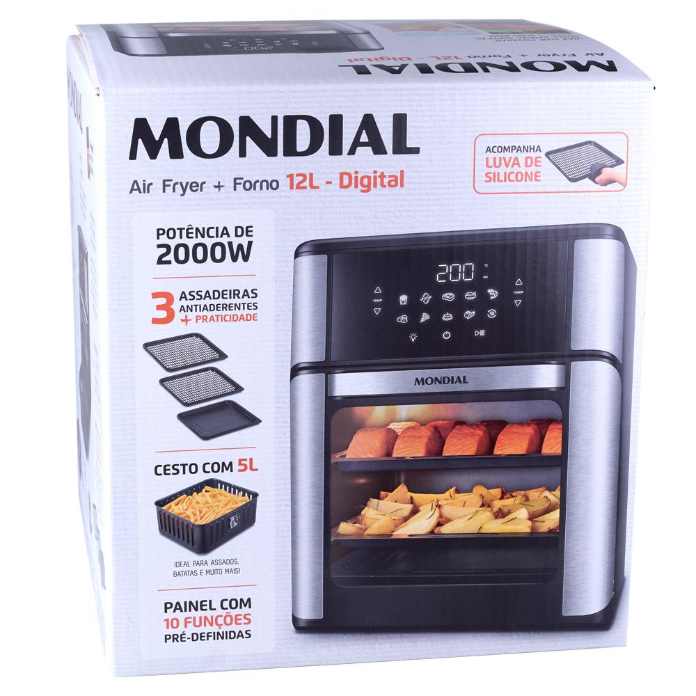 Miniatura Fritadeira Air Fryer Oven 12L Mondial AFON-12L-BI 127V 127V