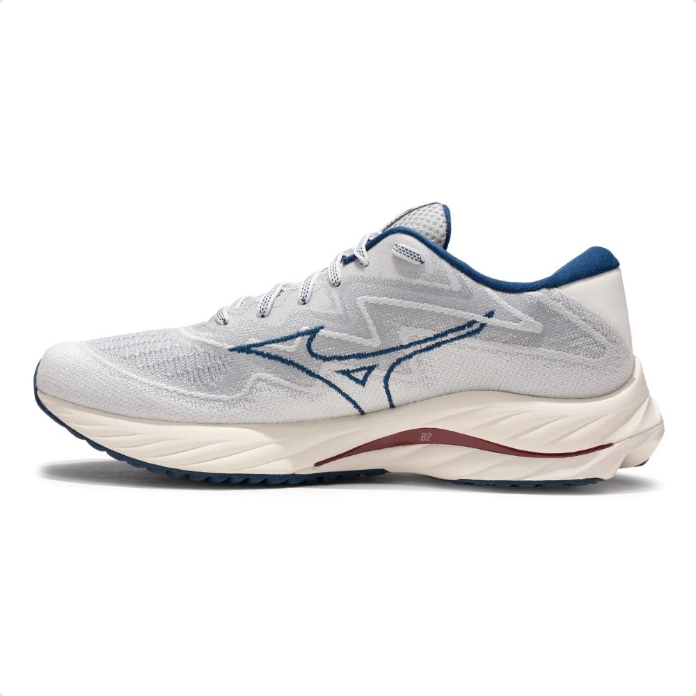 Miniatura Tênis Mizuno Wave Rider 27 SSW Masculino Bege / Marinho - 39