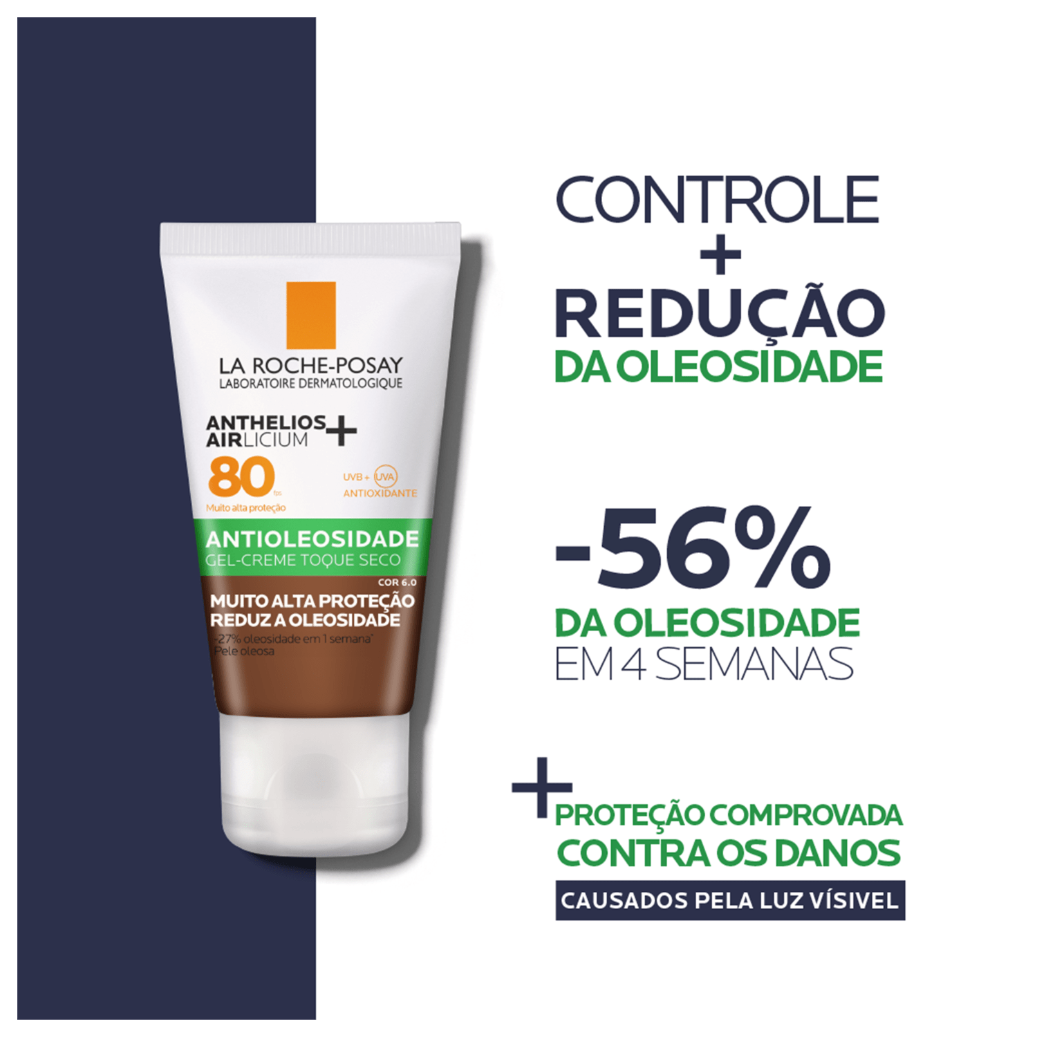 Miniatura La Roche-Posay Anthelios Airlicium FPS80 Cor 6.0 - Protetor Solar com Cor 40g