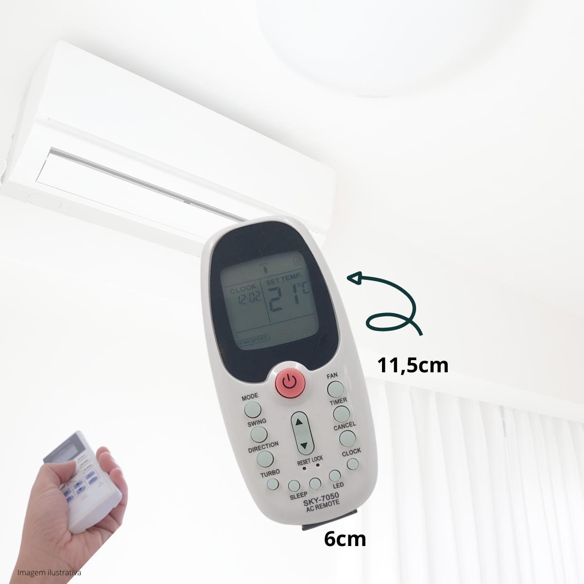 Miniatura Controle Ar Condicionado Compativel Midea Split Estilo
