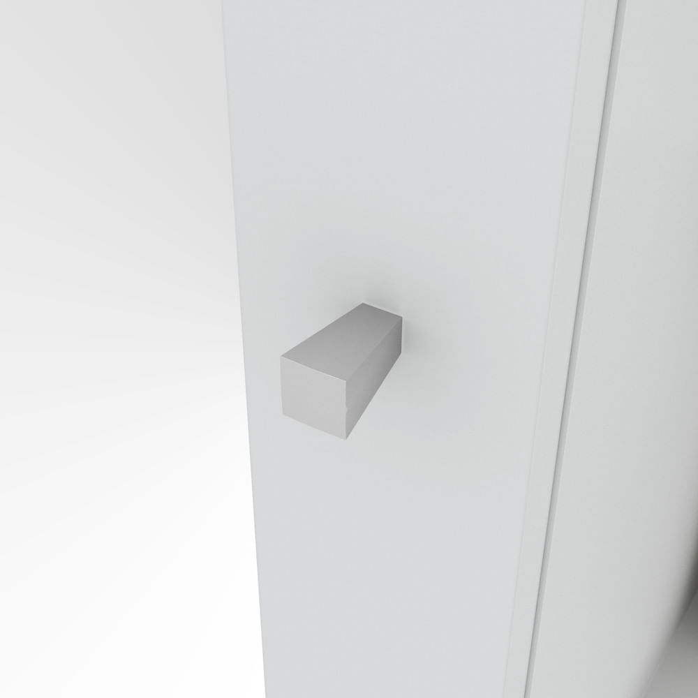 Miniatura Sapateira Com Espelho 01 Porta 06 Prateleiras Íris Henn Branco