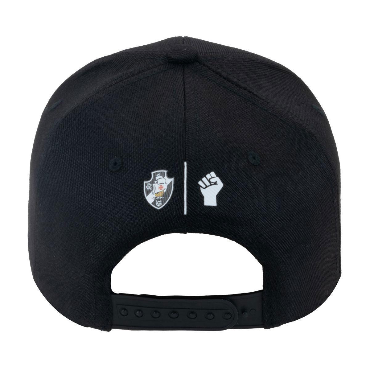 Miniatura Boné Vasco Da Gama Cruz De Malta Vermelho Em Preto Supercap