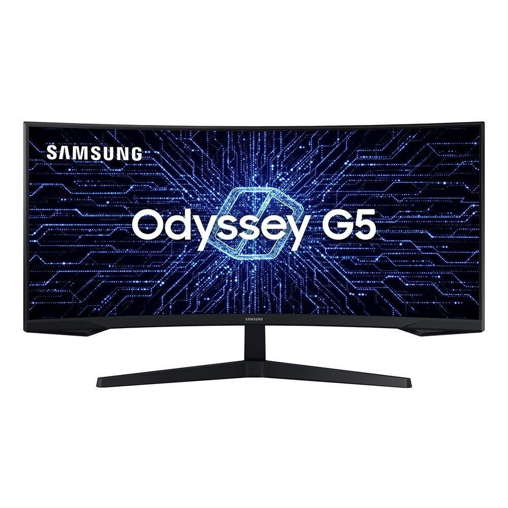 Miniatura Monitor Gamer Curvo Samsung Odyssey G5 34", WQHD, 165Hz, 1ms, FreeSync Premium, HDR10 - LC34G55TWWLMZD